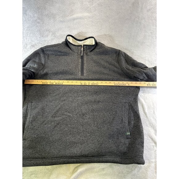 Orvis Mens XL 1/4 Zip Pullover Sweater Gray Fleece Classic Collection - Picture 11 of 16